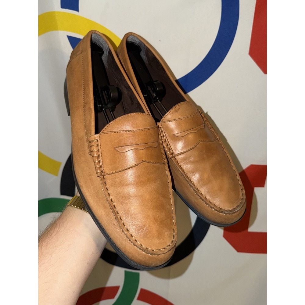 Cole Haan Loafers Mens 13 Brown Leather Slip On Dress Shoes